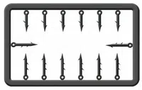 Cralusso trn plastic bait spike 14 ks - 9+13 mm