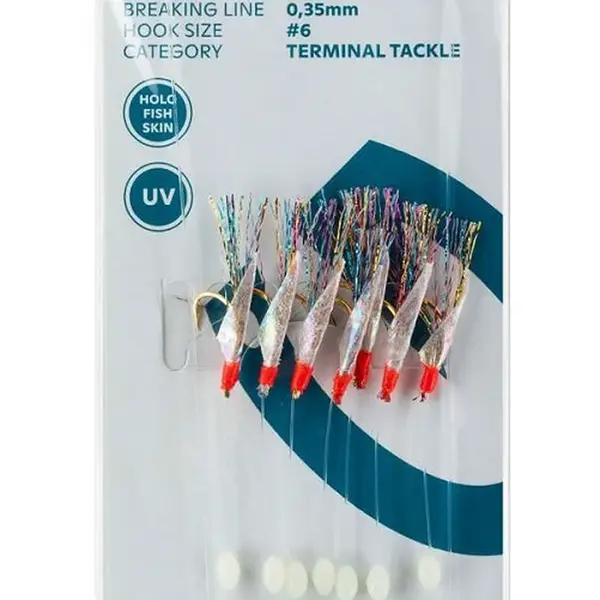 Kinetic návazec sabiki maxcatchl holo fishskin multi 200 cm #6