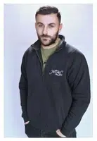 Jet fish mikina černá zip-velikost xxl