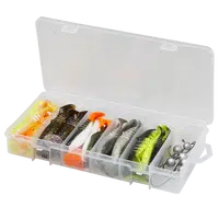 Savage gear gumová nástraha cannibal shad kit mixed colors 36 ks - 10 a 12,5 cm
