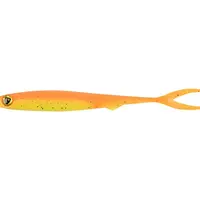 Fox rage gumová nástraha slick finesse super soft uv orange chartreuse - 16 cm