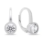 Brilio Silver Jemné stříbrné náušnice se zirkony EA129W