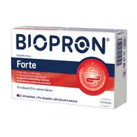 Biopron Forte, probiotika a prebiotika na cesty nebo při průjmu 30 tobolek