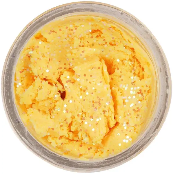 Berkley cesto na pstruhy natural glitter troutbait syr - trblietavá syrová