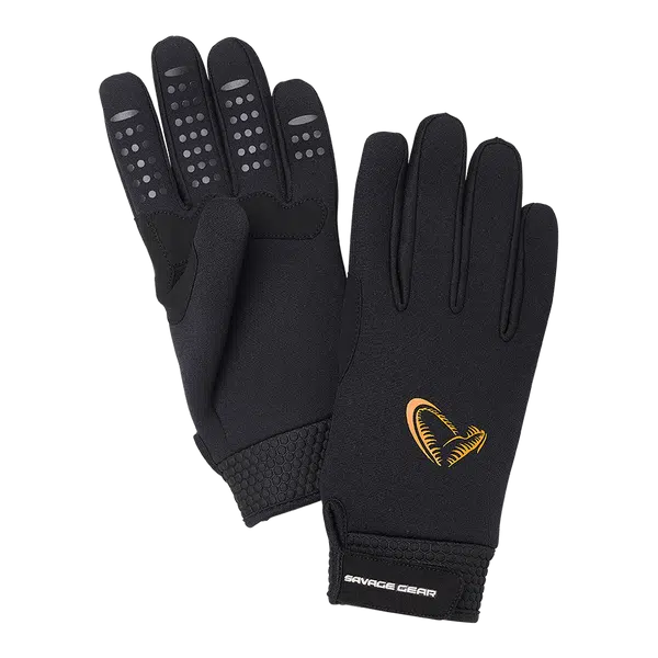 Savage gear rukavice neoprene stretch glove black - xl