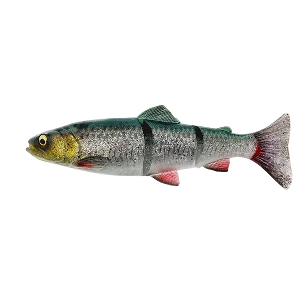 Savage gear gumová nástraha 4d linethru trout sinking green silver - 15 cm 40 g
