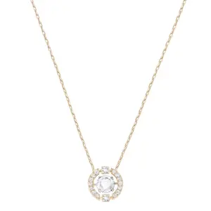 Swarovski Pozlátený náhrdelník Sparkling Dance 5272364