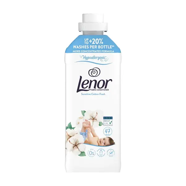 LENOR Sensitive Cotton Fresh Aviváž 47 praní 987 ml