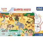 Oboustranné puzzle Treflíci v ZOO SUPER MAXI 24 dílků