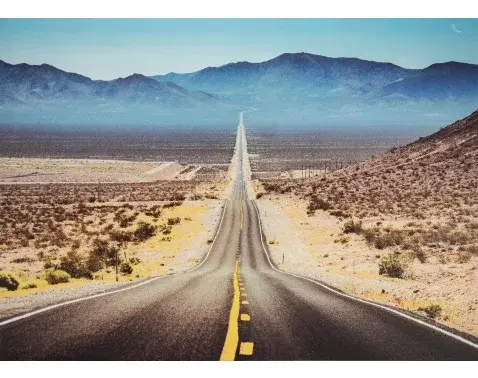 Obraz na plátne Silnice Death Valley, 70x50 cm%