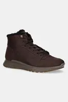 Nubukové boty Ecco Exostride Mid Warm