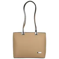 Dámska kabelka na rameno tmavo béžová - Delami Velvet Touch