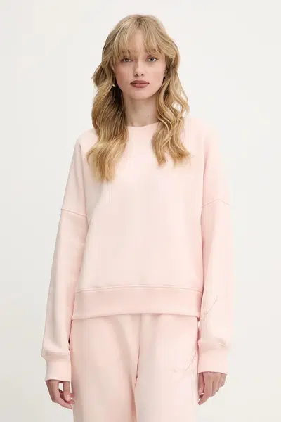 Mikina Armani Exchange dámská, béžová barva, s aplikací, XW000156 AF11852