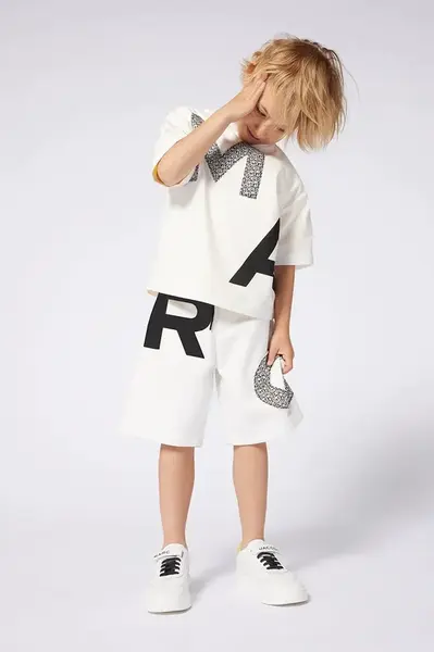 Dětské kraťasy Marc Jacobs béžová barva, nastavitelný pas, W60483