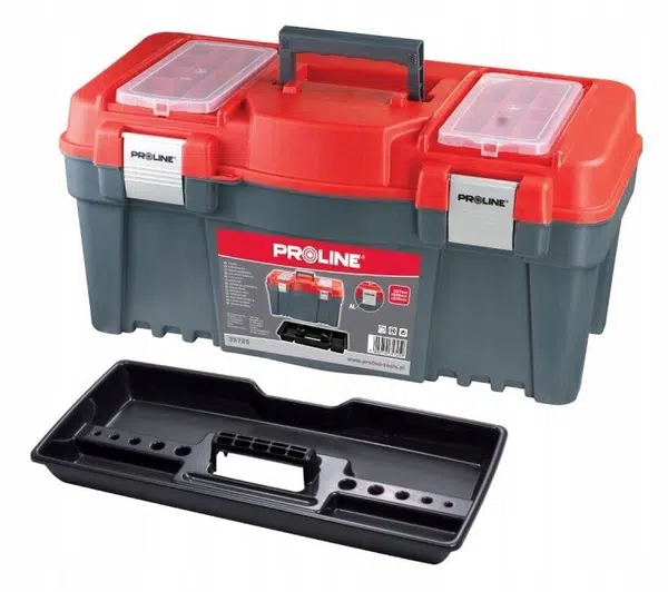 Proline Kufr na nářadí 18" 458 x 257 x 227 mm, s hliníkovými přezkami