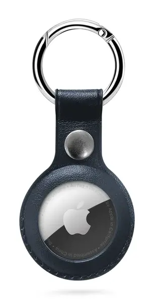 Kožené pouzdro Epico Case pro Airtag, modrá