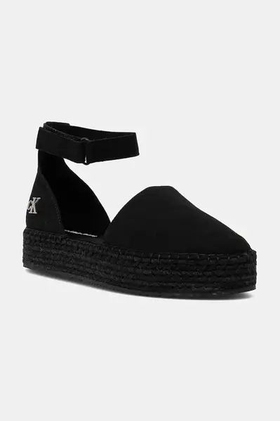 Espadrilky Calvin Klein Jeans FLATFORM ESPADRILLE SLING MG