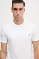 Bavlněné tričko Calvin Klein bílá barva, s potiskem, K10K114146