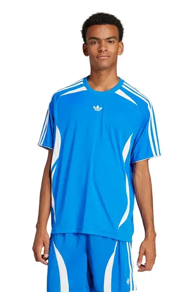 Tričko adidas Originals Teamgeist Tee pánské, modrá barva, s aplikací, JP1114