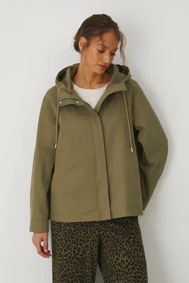 Parka Medicine dámská, zelená barva, přechodná, oversize