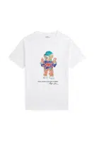 Dětské bavlněné tričko Polo Ralph Lauren bílá barva, s potiskem, 323973136002