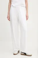 Lněné kalhoty Abercrombie & Fitch