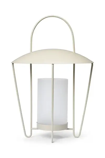 Lucerna ferm LIVING Abri Lantern béžová barva