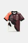 Dětské tričko adidas Performance MERCEDES vínová barva, JZ6209