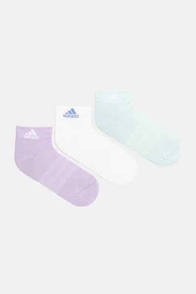 Ponožky adidas 3-pack dámské, bílá barva, JW2769