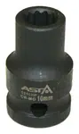 Hlavice nástrčná úderová 1/2" 21 mm, 12hranná - ASTA Velikost: 8 mm