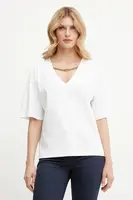 Bavlněné tričko Marciano by Guess CHRISSY dámské, bílá barva, 5GGI03 6298A