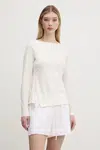 Halenka Abercrombie & Fitch dámská, béžová barva, hladká, KI139-5210