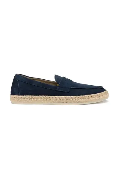 Semišové espadrilky Geox U COSTUNI tmavomodrá barva, U55MRA 00022 C4064