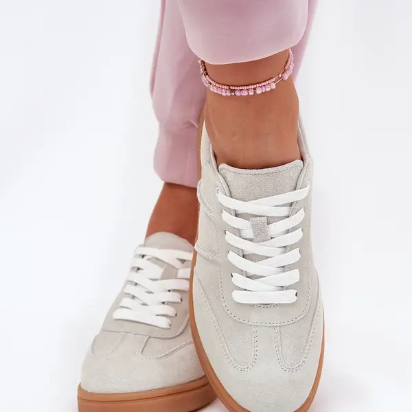 EVENTO Semišové Nízké Tenisky Dámské Šedé Paliana