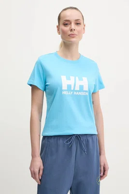 Bavlněné tričko Helly Hansen HH LOGO modrá barva, 54593