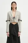 Sako Coperni Hybrid Cropped Tailored béžová barva, COPV74F3004