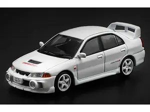 Mitsubishi Lancer Evolution IV RHD (Right Hand Drive) White "Indonesia Diecast Expo 2024 Exclusive" 1/64 Diecast Model Car by Pop Race