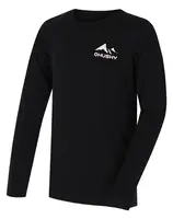 Husky Merbo K 134, black Dětské merino termoprádlo