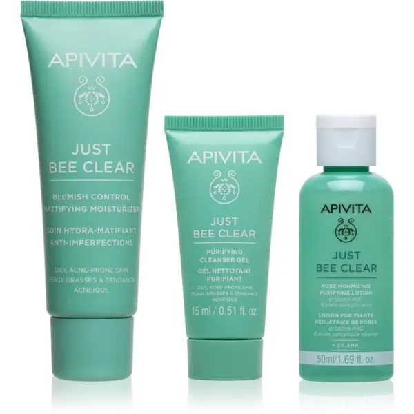 Apivita Just Bee Clear Routine Mini Set sada proti akné