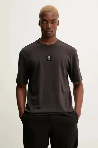 Bavlněné tričko HUGO Dogos_RB