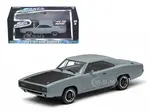 Doms 1970 Dodge Charger R/T Primered Grey "Fast and Furious" Movie (2009) 1/43 Diecast Car Model by Greenlight