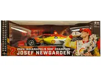 Dallara IndyCar 2 Josef Newgarden "Shell Oil" Team Penske "2024 Indianapolis 500 Champion" (Raced Version) "NTT IndyCar Series" (2024) 1/18 Diecast M