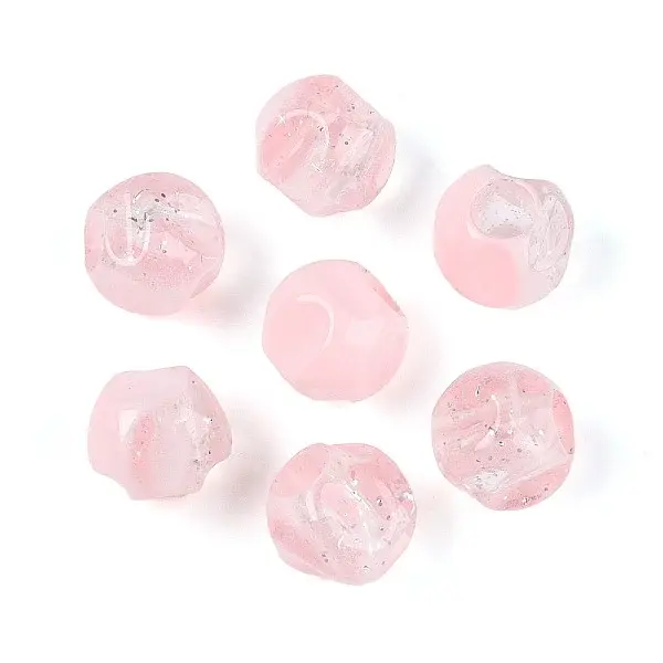 Transparent Acrylic and Glitter Powder Beads
