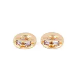 Brass Micro Pave Cubic Zirconia Pendants