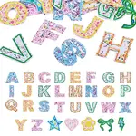 3 Bags Polyester Embroider Self-adhesion Thread Iron on/Sew On Patches