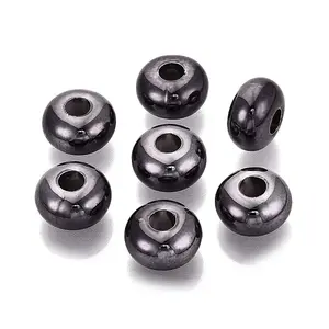 UV Plating Opaque Acrylic European Beads