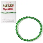 Christmas Theme Glass Seed Beads Stretch Bracelets