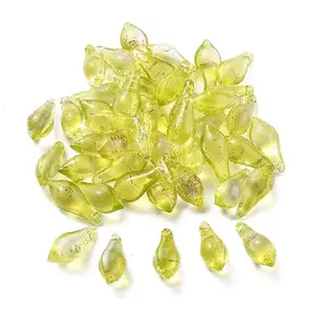 Handmade Gold Sand Lampwork Beads