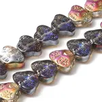 Transparent Electroplate Glass Beads Strands