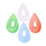 Dyed Natural Quartz Carved Pendants